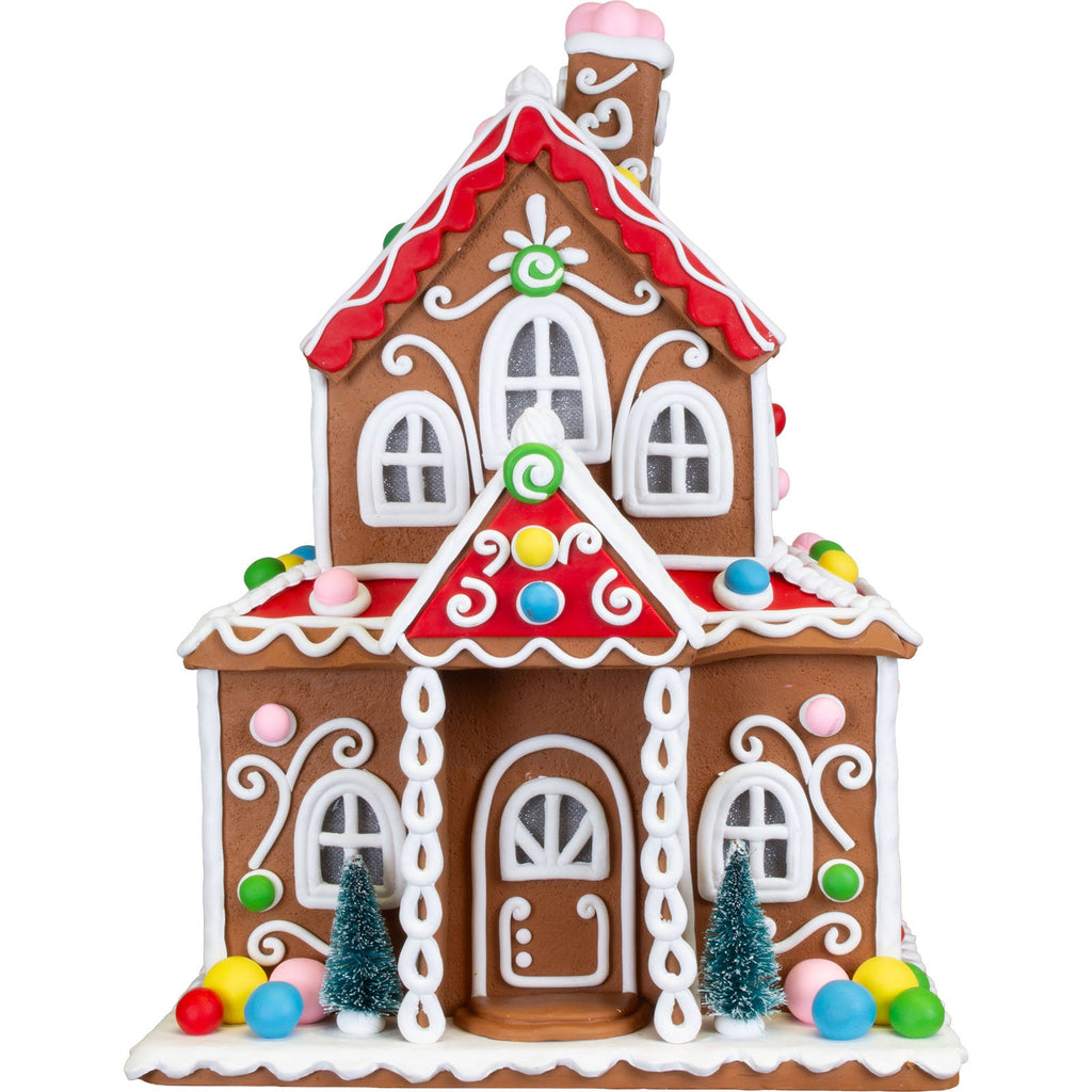 LED Lebkuchenhaus 34cm, Polyclay