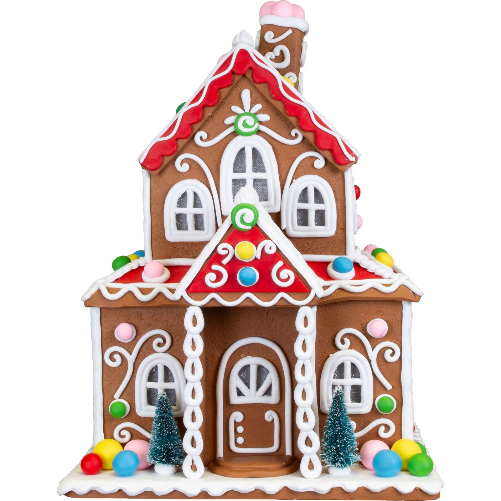LED Lebkuchenhaus 34cm, Polyclay