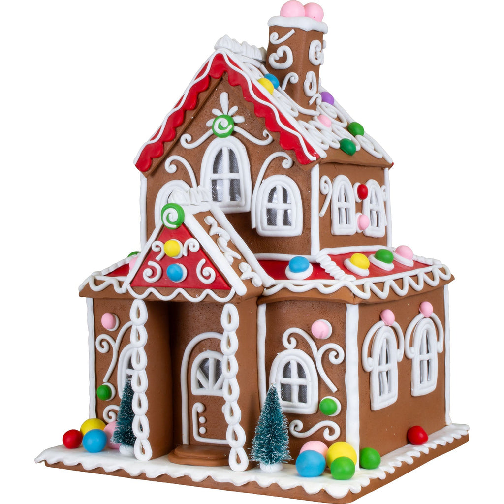 LED Lebkuchenhaus 34cm, Polyclay