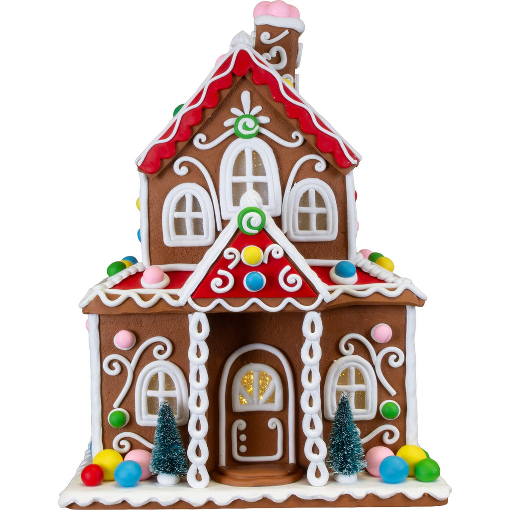 LED Lebkuchenhaus 34cm, Polyclay