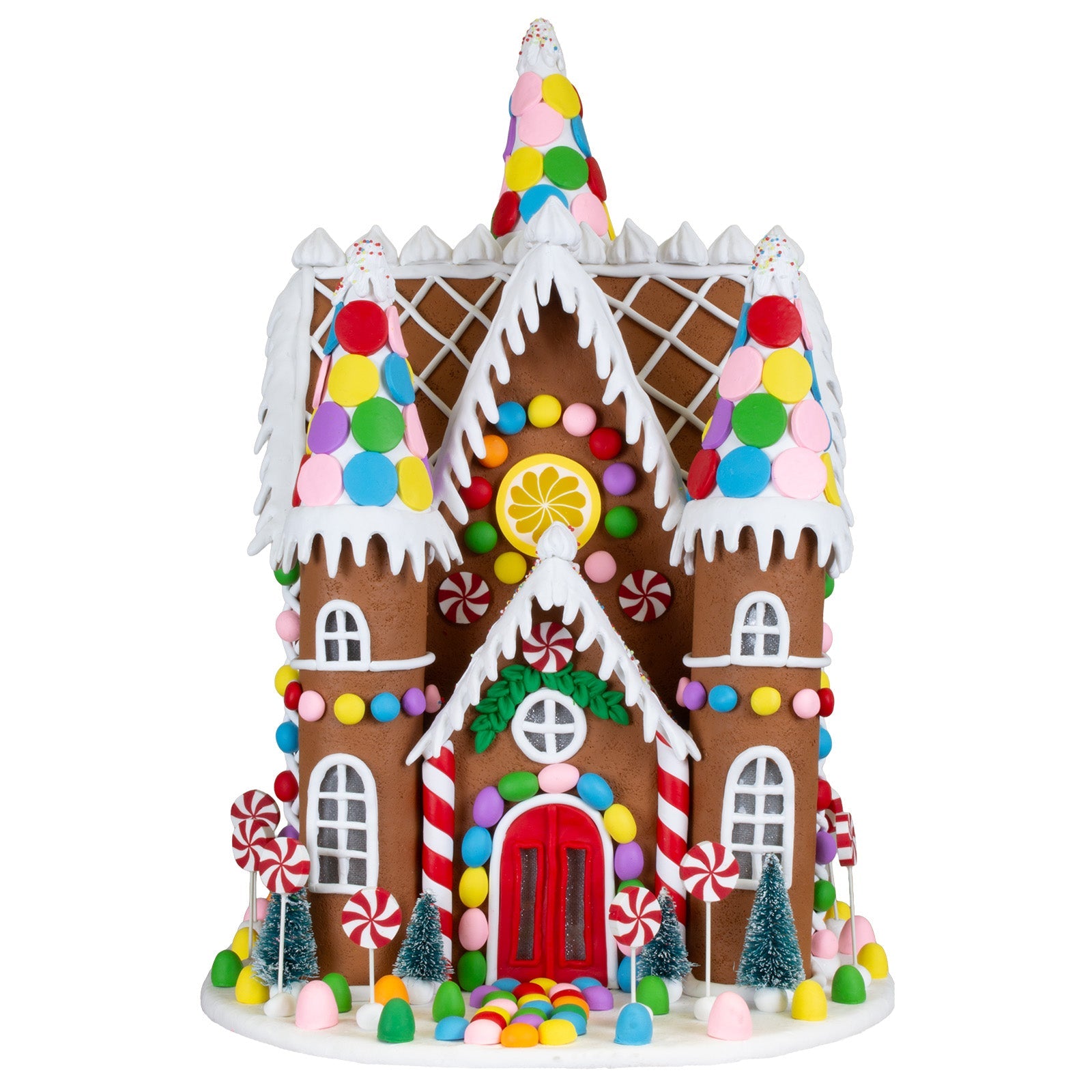 LED Lebkuchenhaus 42cm, Polyclay