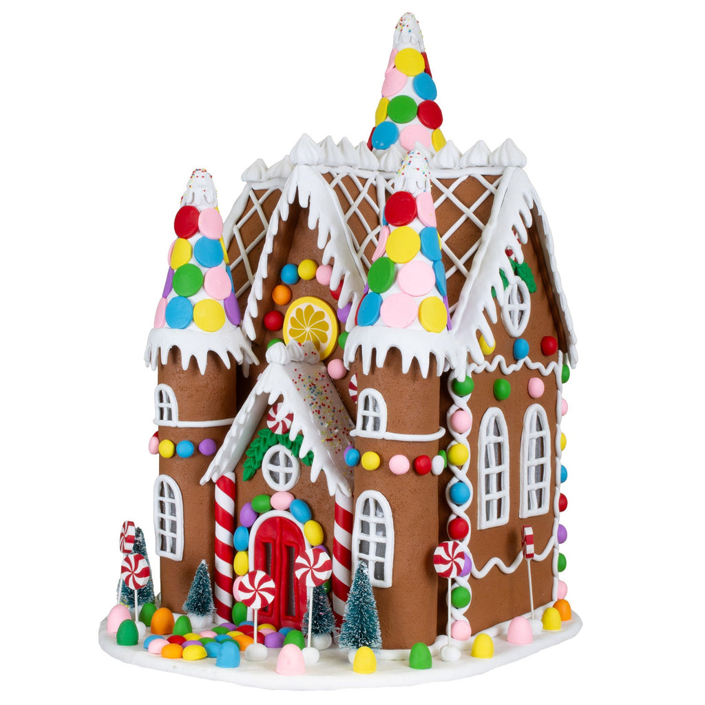 LED Lebkuchenhaus 42cm, Polyclay