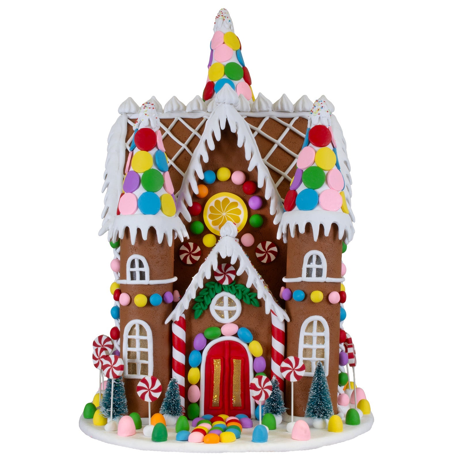 LED Lebkuchenhaus 42cm, Polyclay