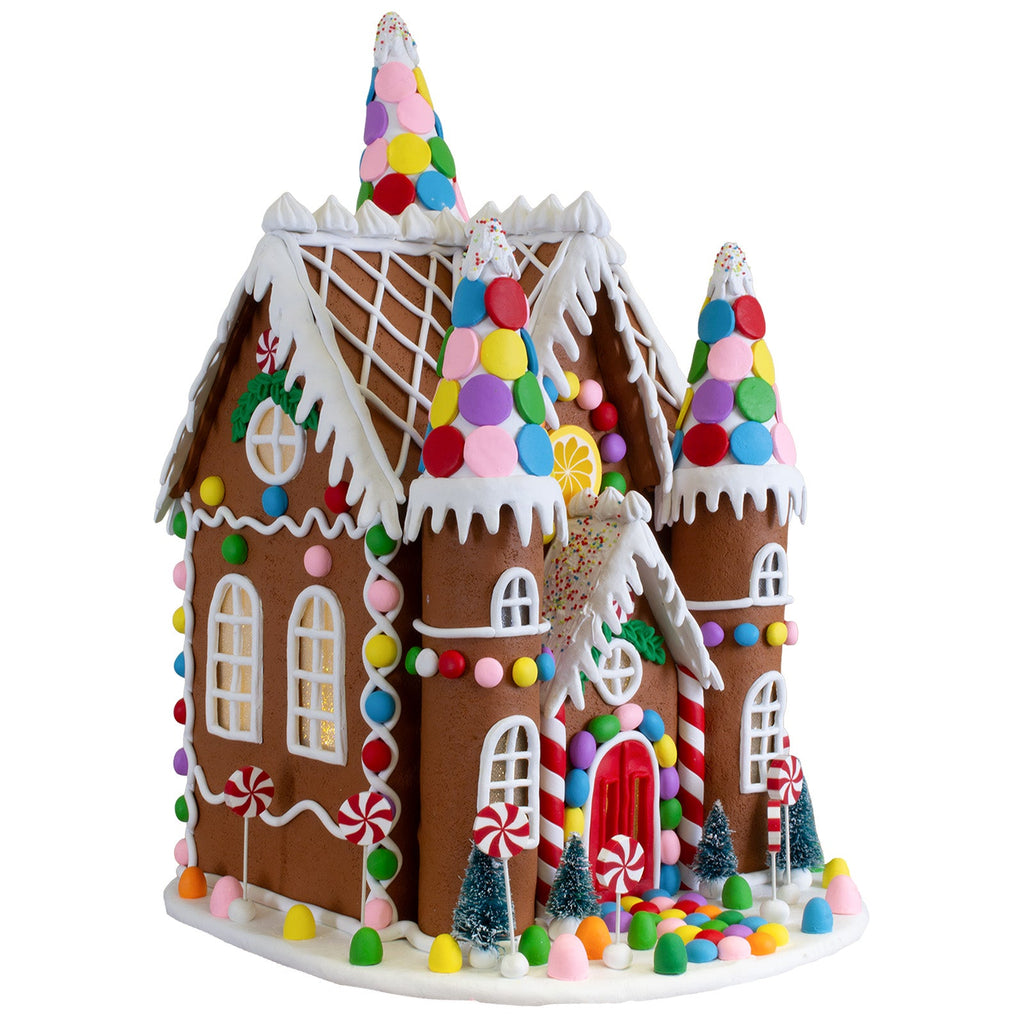 LED Lebkuchenhaus 42cm, Polyclay