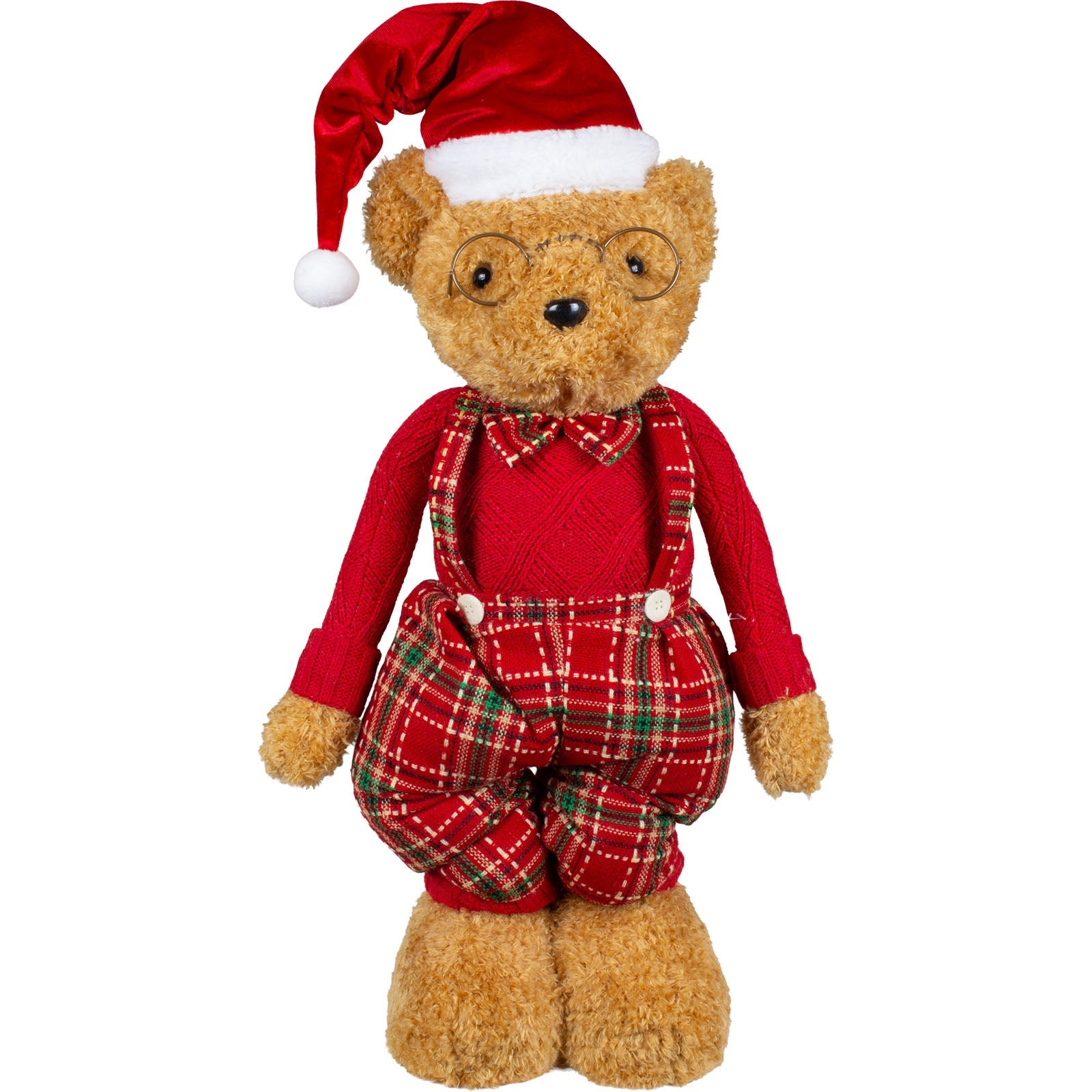 Weihnachtsbär Telesk. 48-69cm, 2 Designs