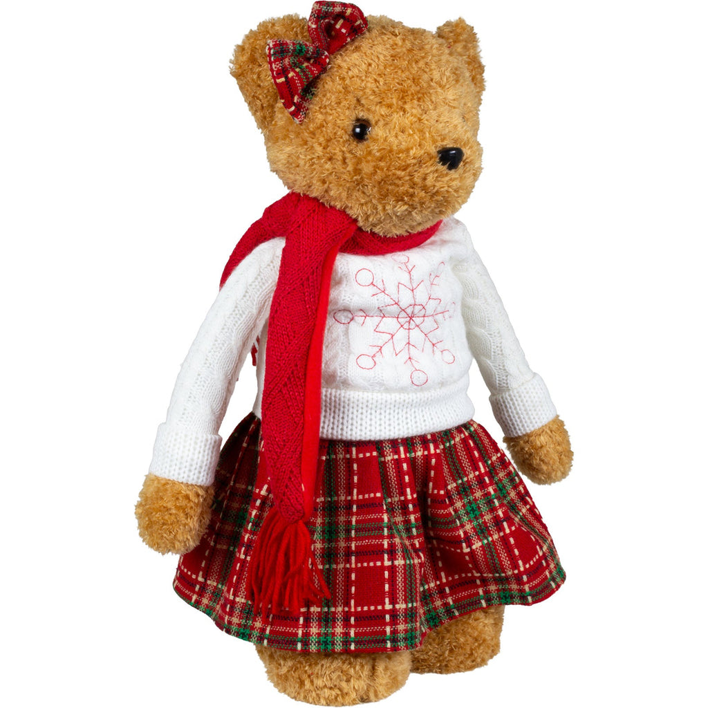 Weihnachtsbär Telesk. 48-69cm, 2 Designs