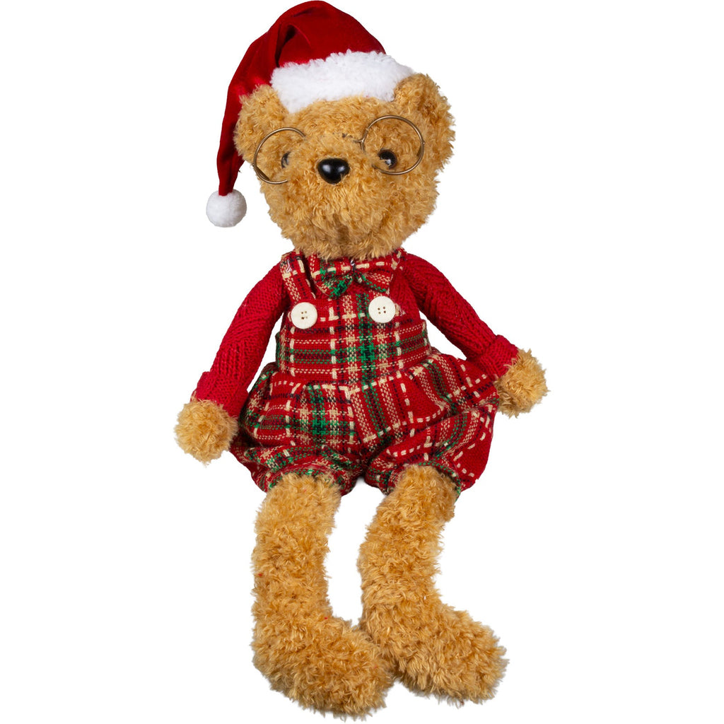 Weihnachtsbär Kantenh. 41cm, 2 Designs