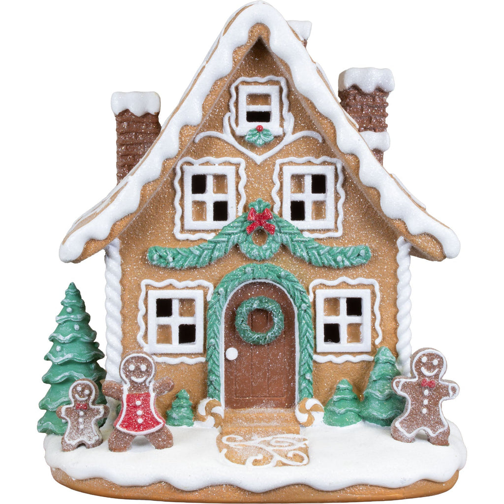 LED Lebkuchenhaus 23cm, Polyresin(1)