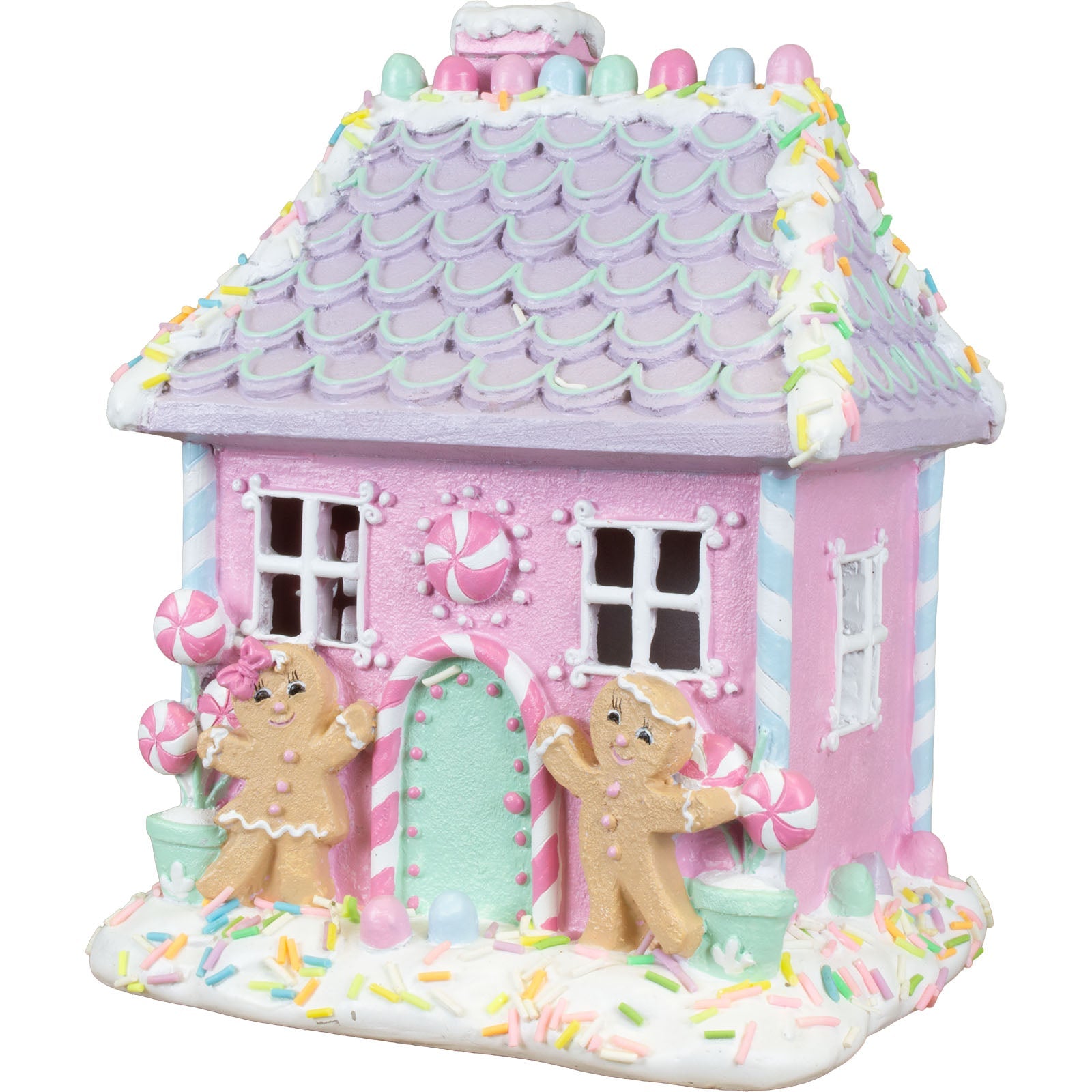 LED Lebkuchenhaus 22cm, Polyresin(1)