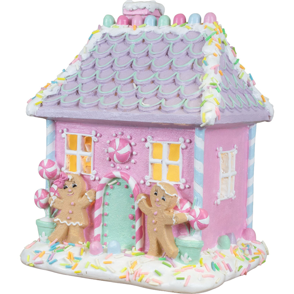 LED Lebkuchenhaus 22cm, Polyresin(1)