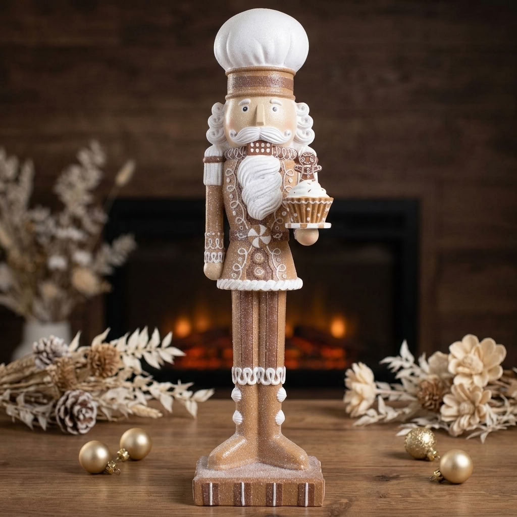 Nutcracker Baker 45 cm with Muffin | Christmas Decoration