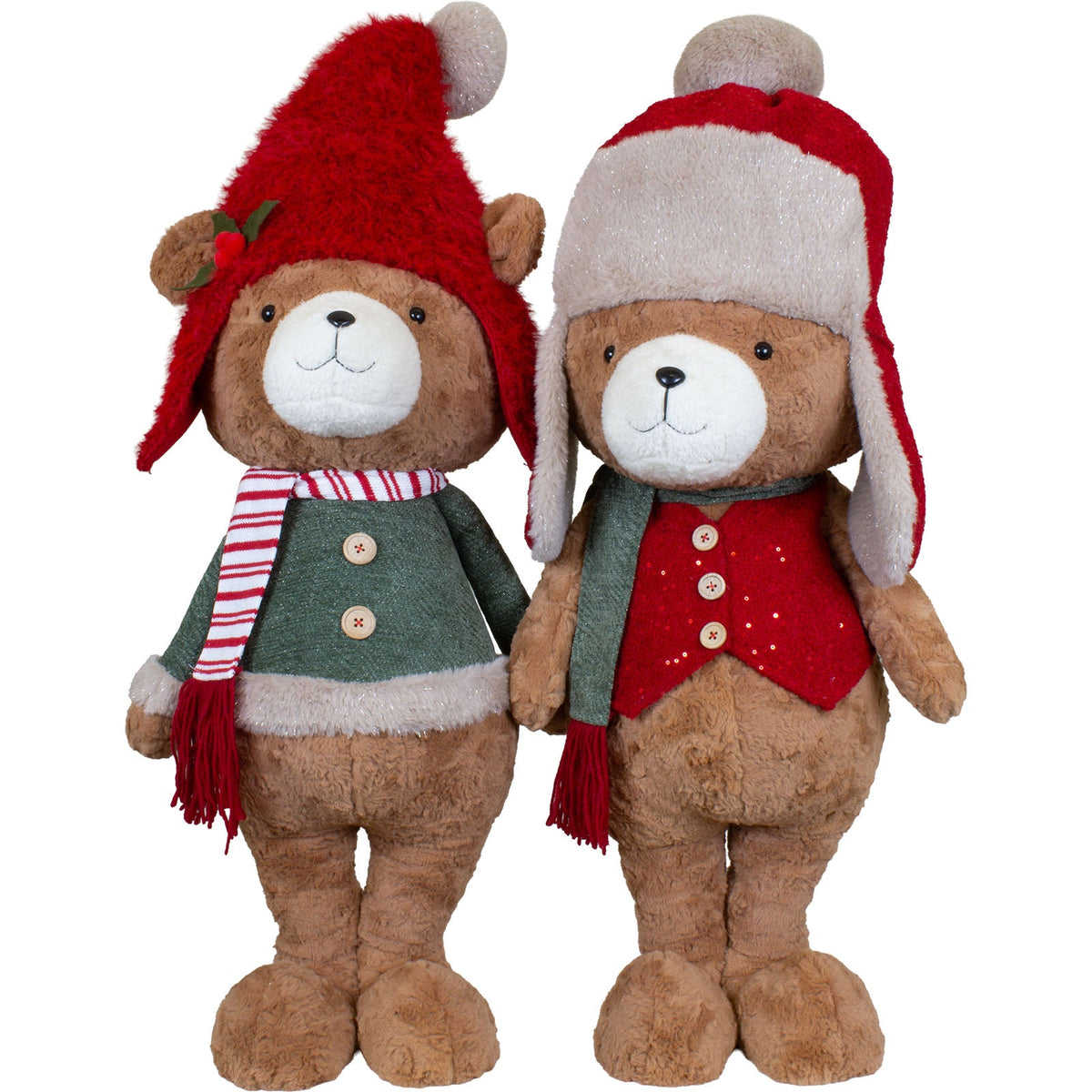 Weihnachtsbär stehender 96cm, 2 Designs
