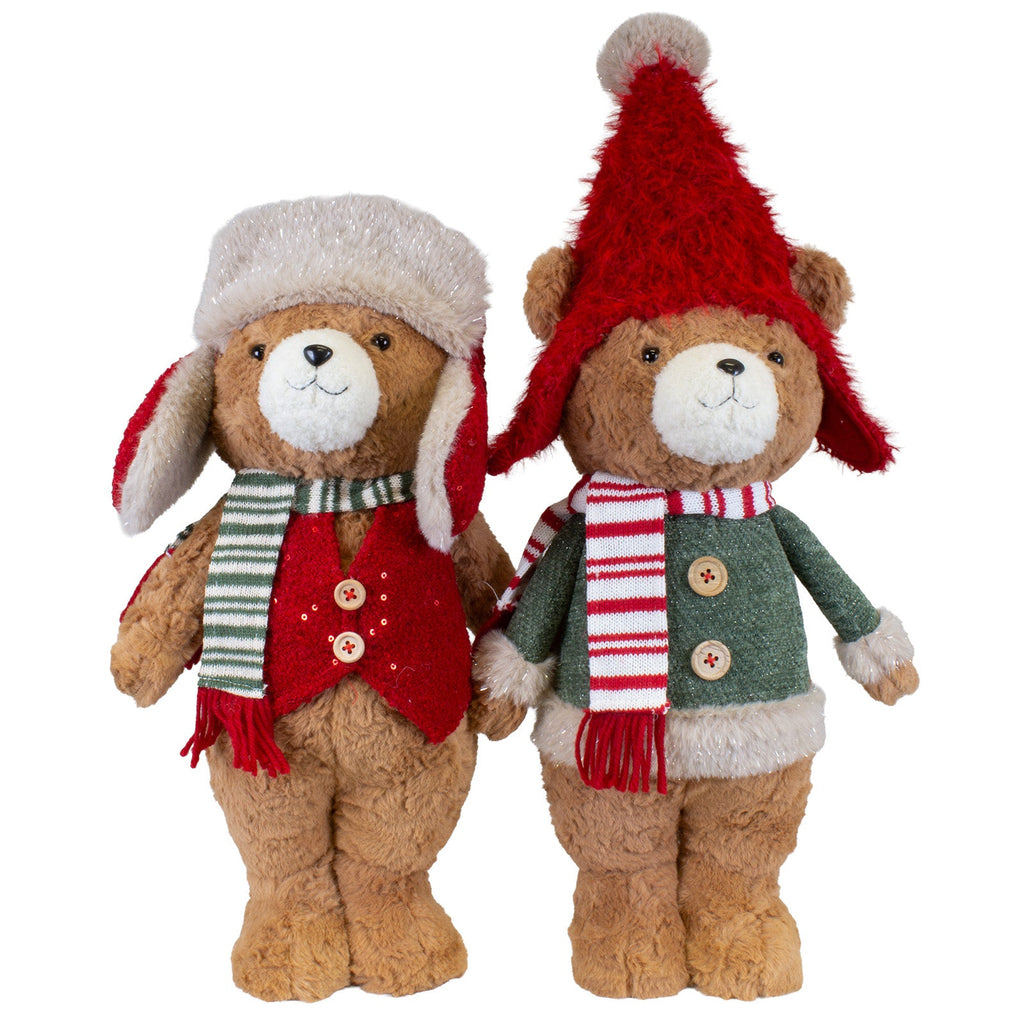 Weihnachtsbär stehender 42cm, 2 Designs
