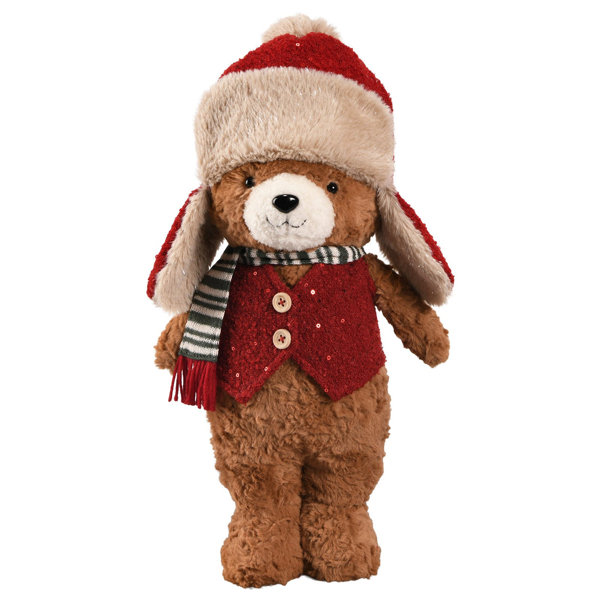 Weihnachtsbär stehender 42cm, 2 Designs