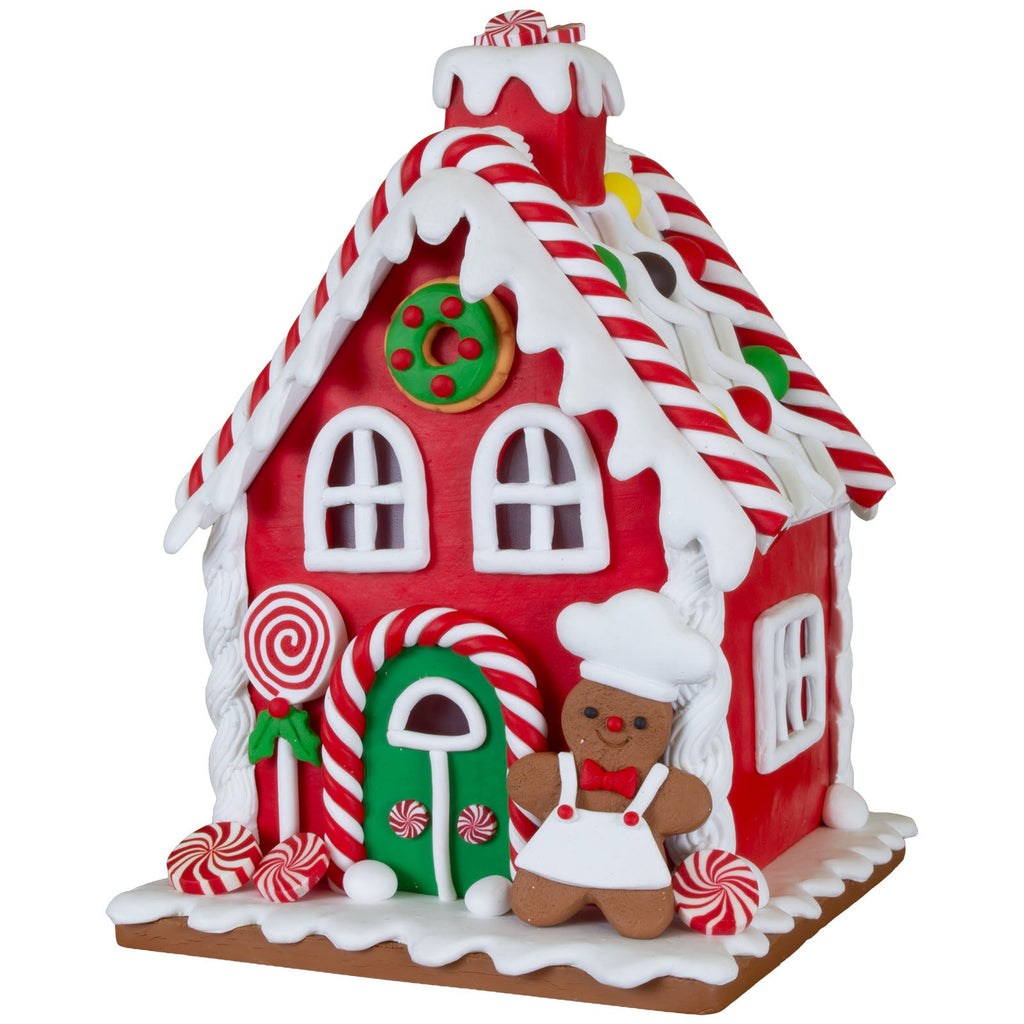 LED Lebkuchenhaus 17cm, Polyclay(3)