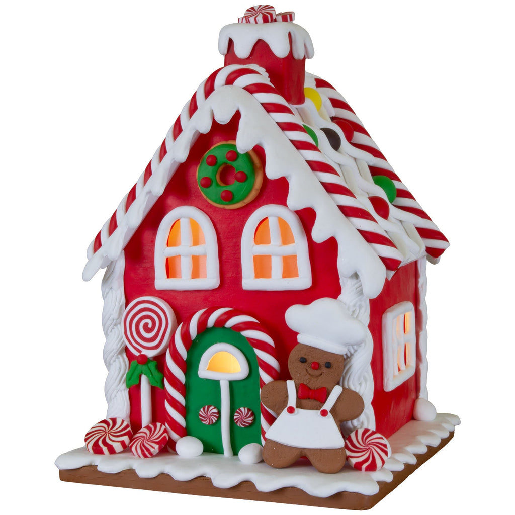 LED Lebkuchenhaus 17cm, Polyclay(3)