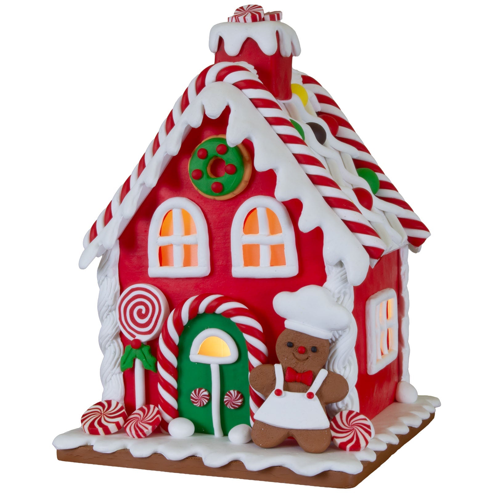 LED Lebkuchenhaus 17cm, Polyclay(3)
