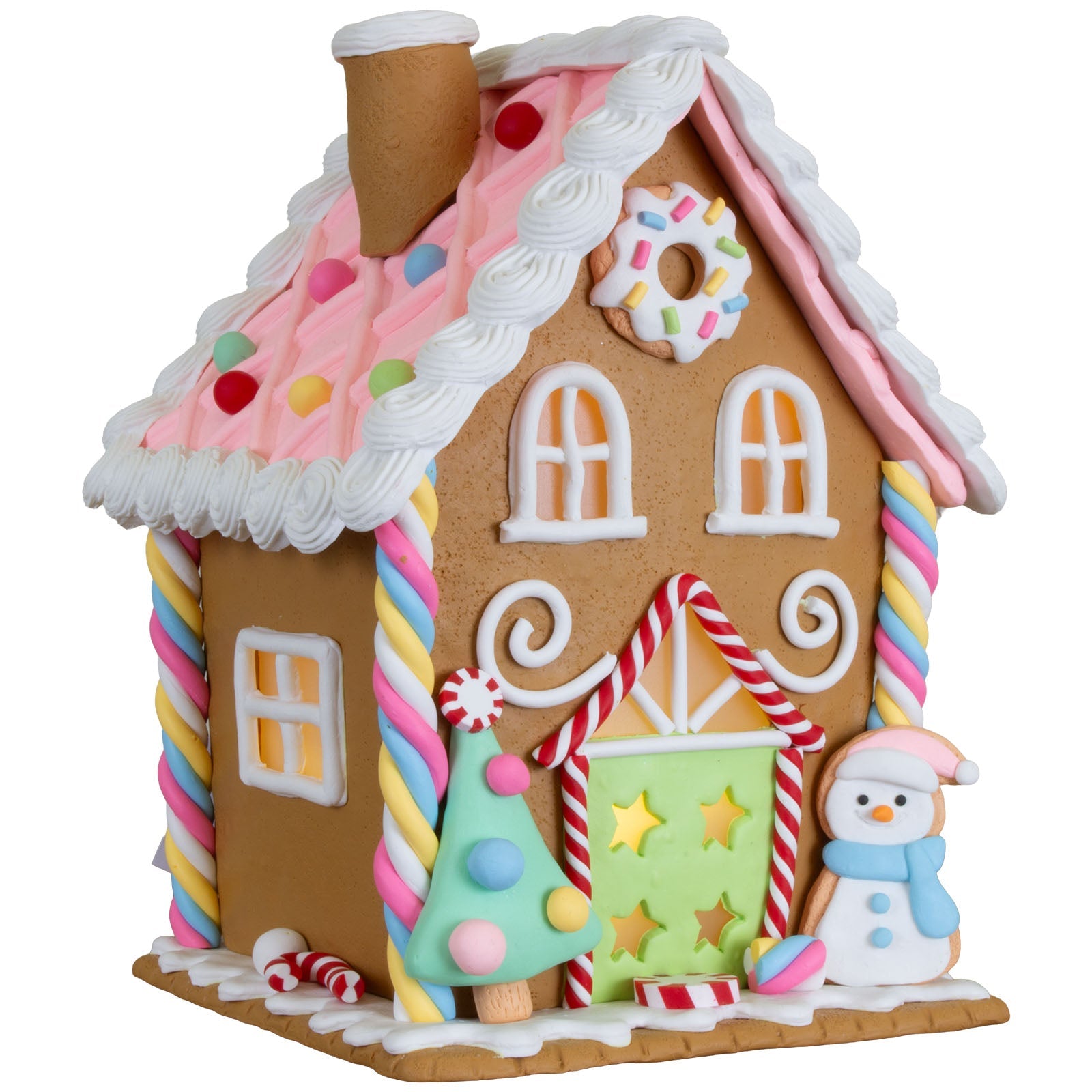 LED Lebkuchenhaus 20cm, Polyclay(2)