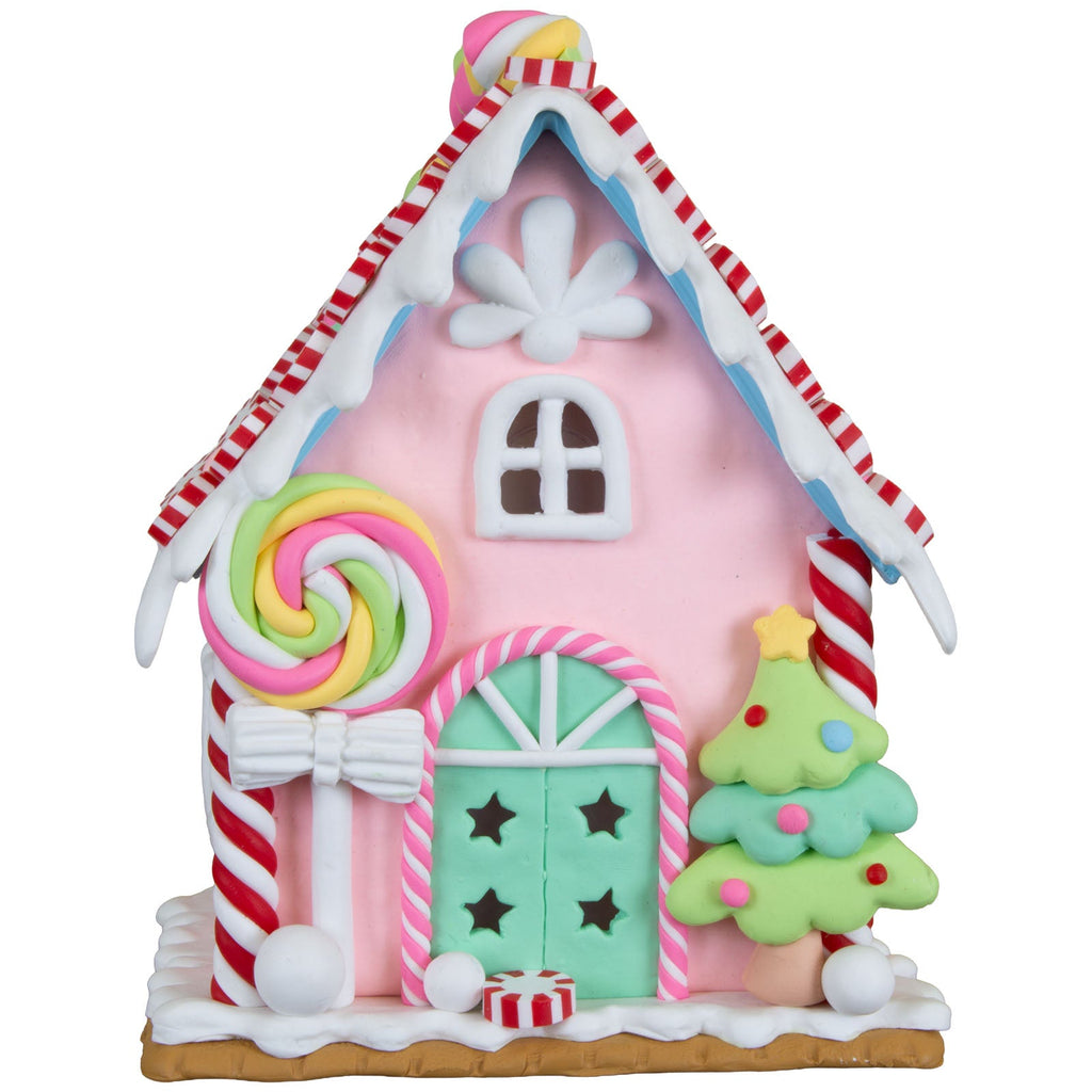 LED Lebkuchenhaus 13cm, Polyclay