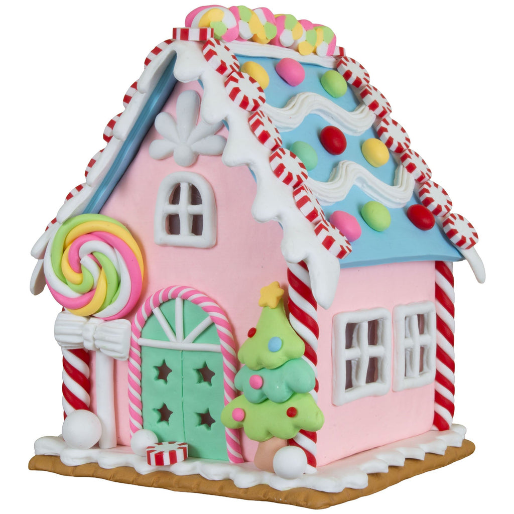 LED Lebkuchenhaus 13cm, Polyclay
