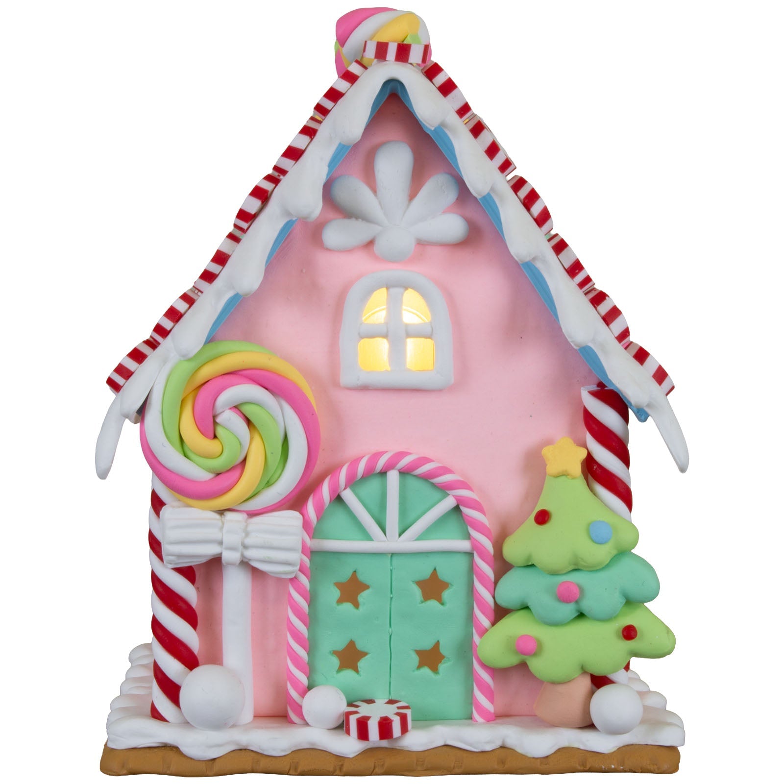 LED Lebkuchenhaus 13cm, Polyclay