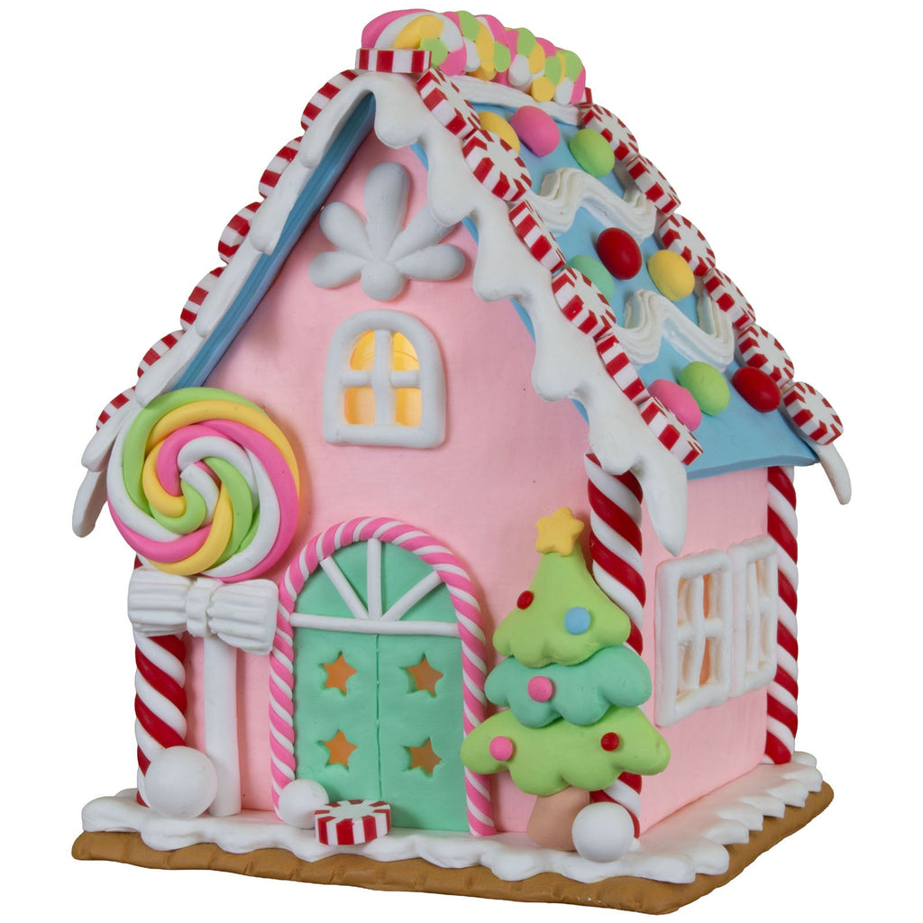 LED Lebkuchenhaus 13cm, Polyclay