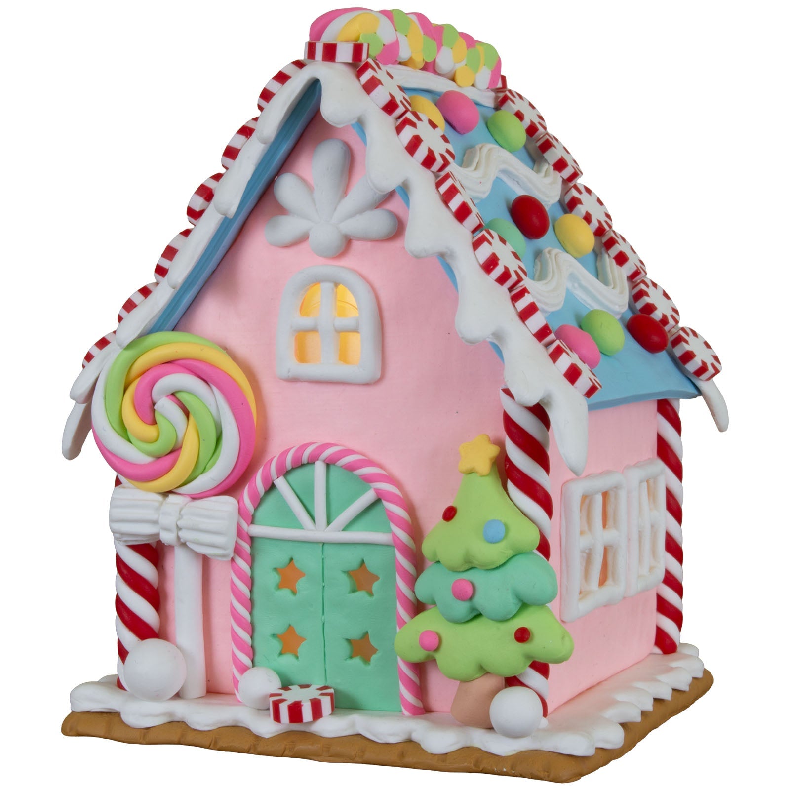 LED Lebkuchenhaus 13cm, Polyclay