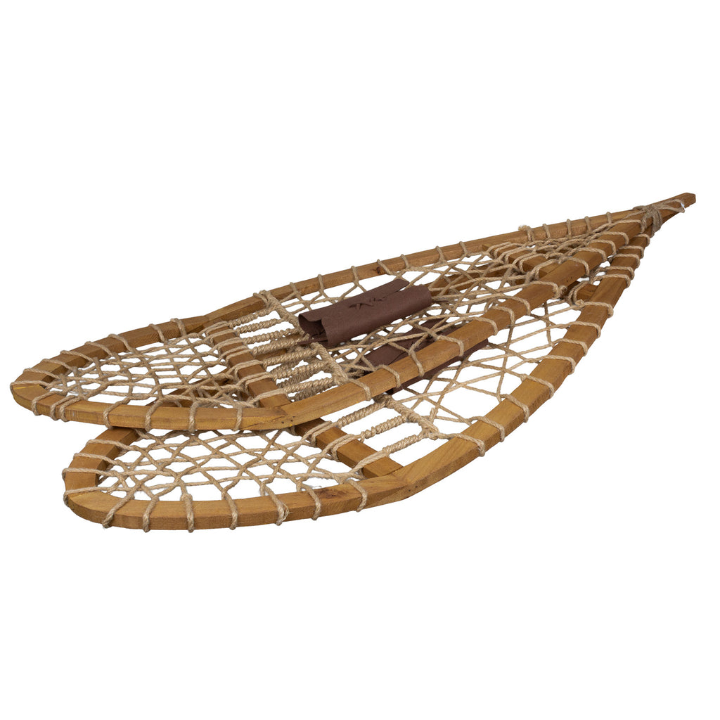 Deko-Schneeschuhe 106 cm – Rustikales Holz-Duo im Hüttenstil für Winter & Weihnachten