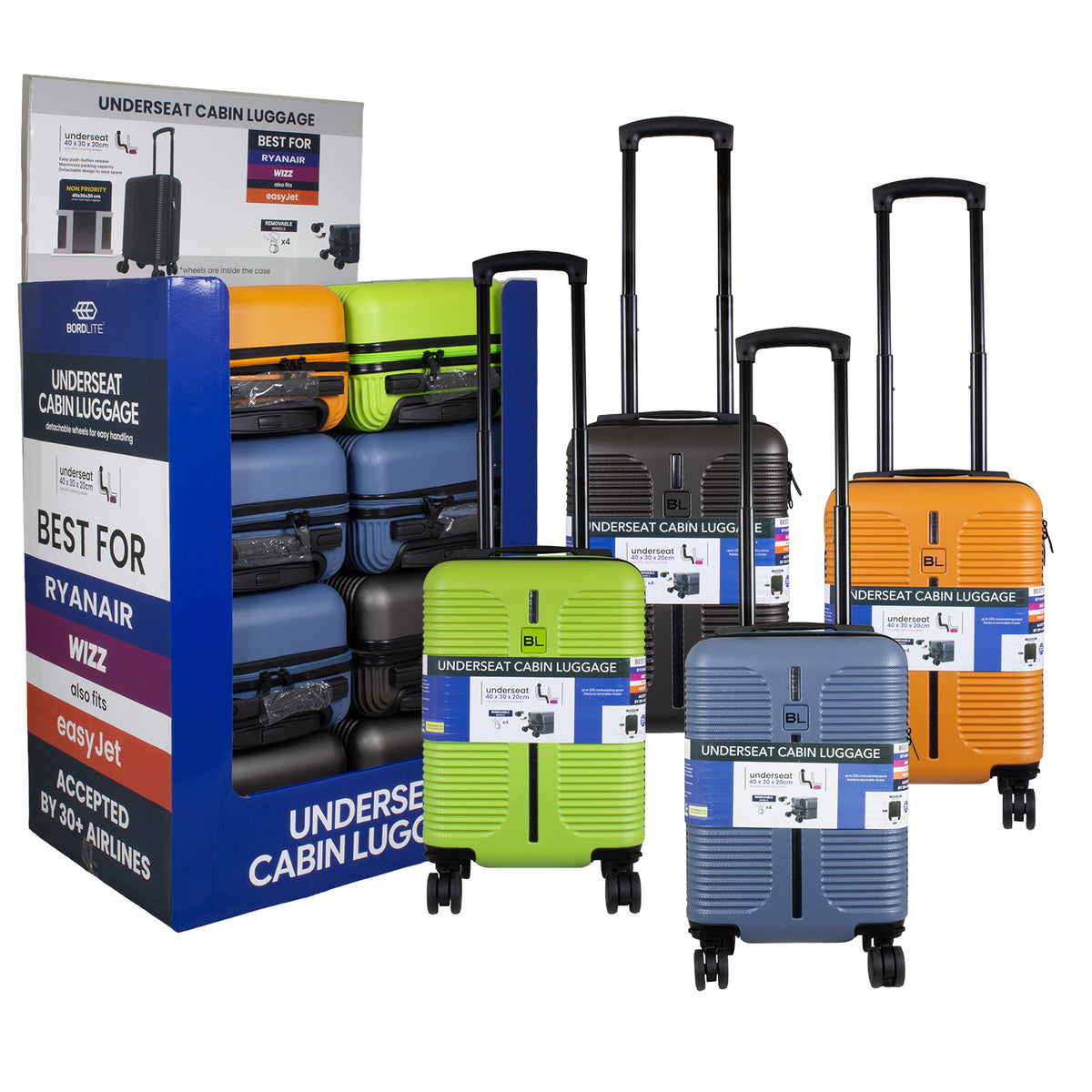 Business Trolley Carry-On 2 Colors Silver Grey Anthracite