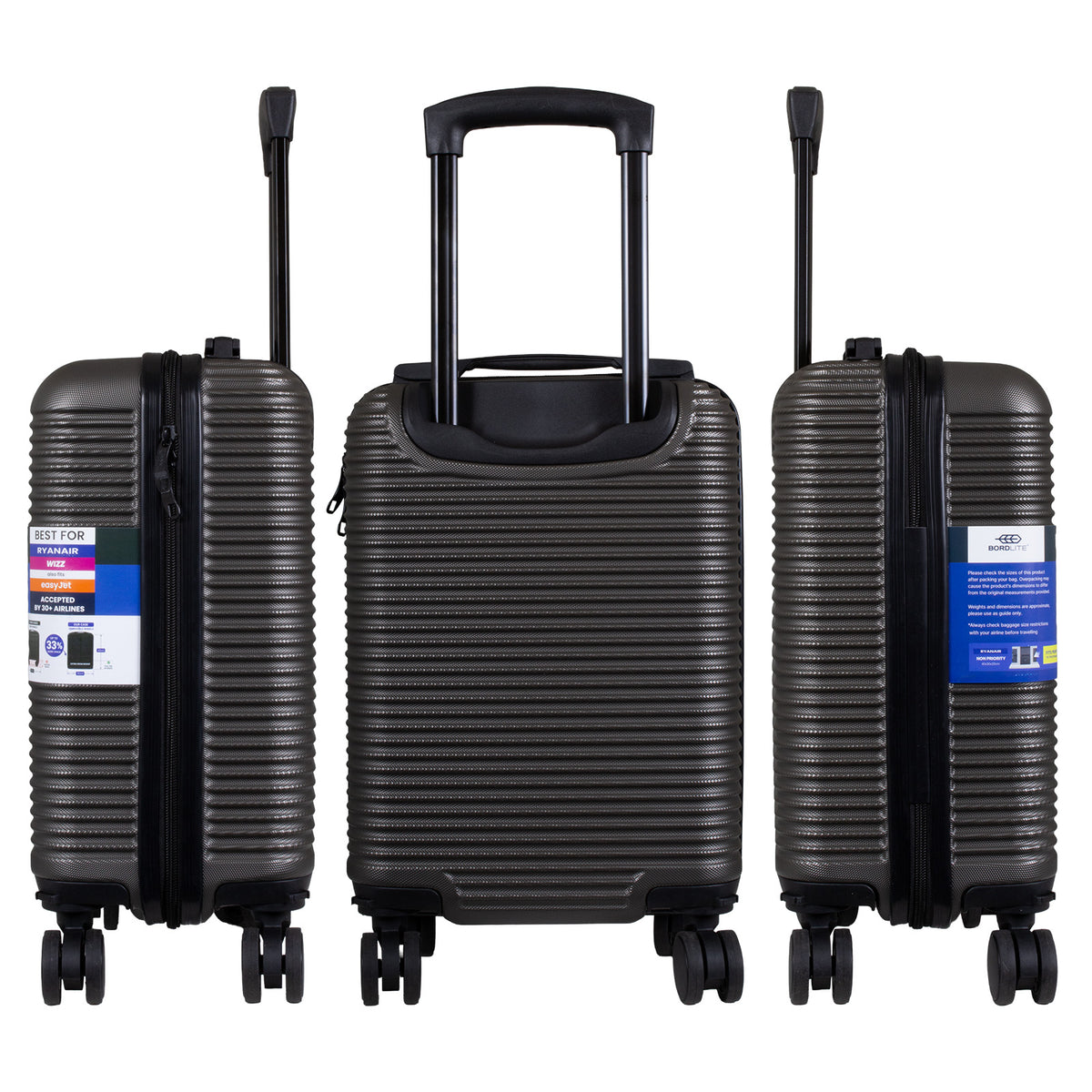 Business Trolley Carry-On 2 Colors Silver Grey Anthracite