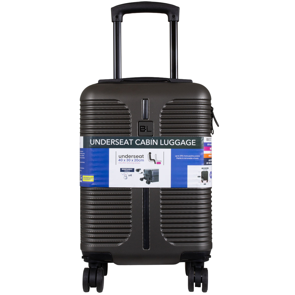 Business Trolley Carry-On 2 Colors Silver Grey Anthracite