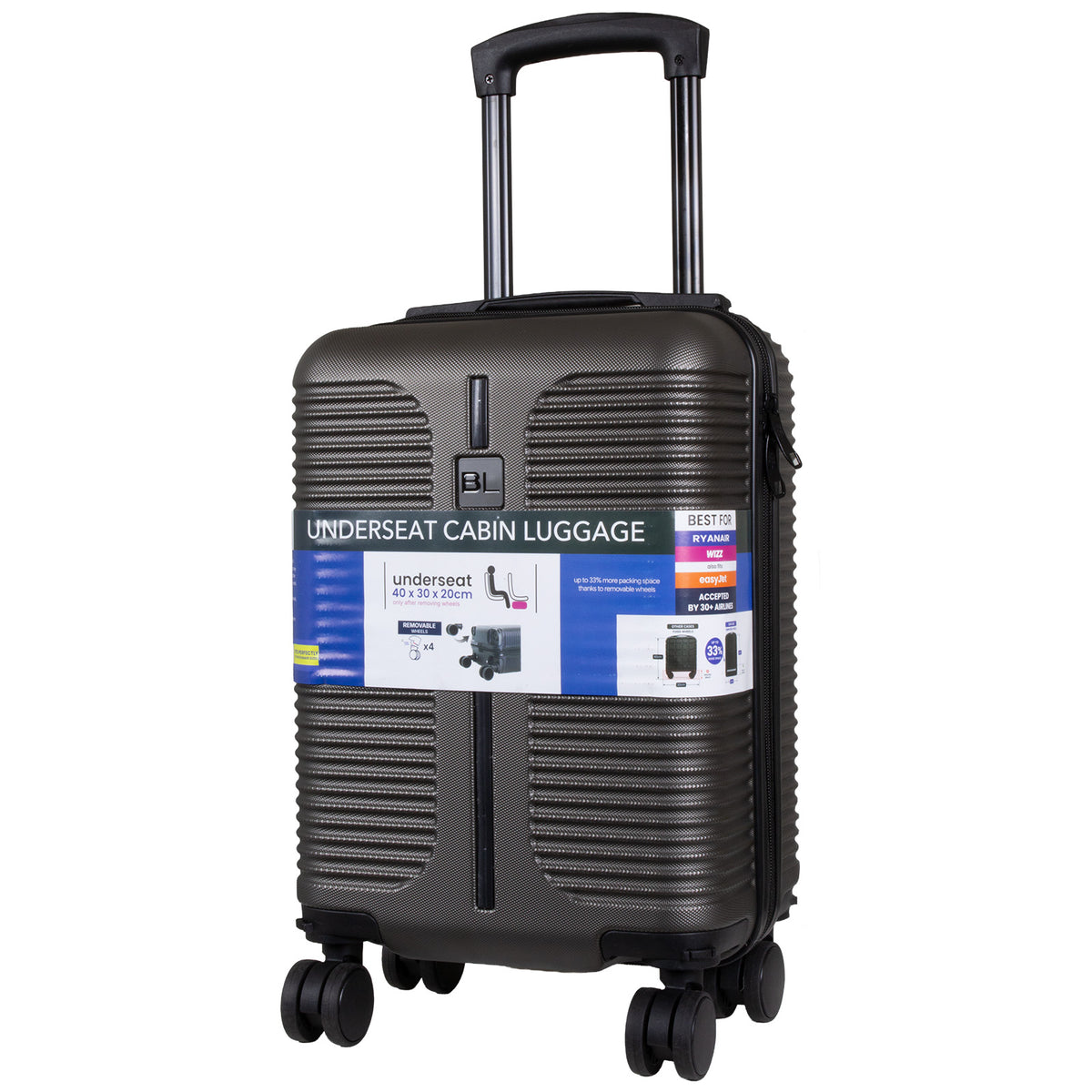 Business Trolley Carry-On 2 Colors Silver Grey Anthracite