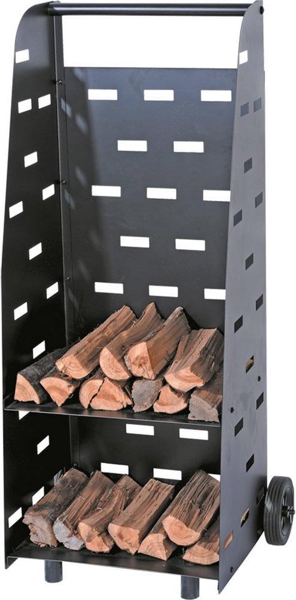 Kaminholz Transportwagen 42x35x110 cm – Holzwagen für Indoor & Outdoor