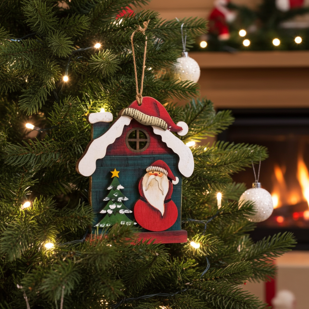 Baumschmuck Holz 12cm im 48er Display