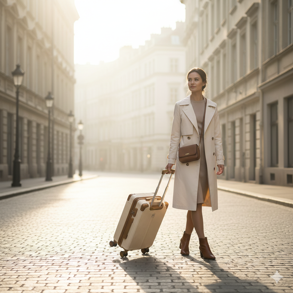 ABS mittlerer Reisekoffer Barbados - Größe M