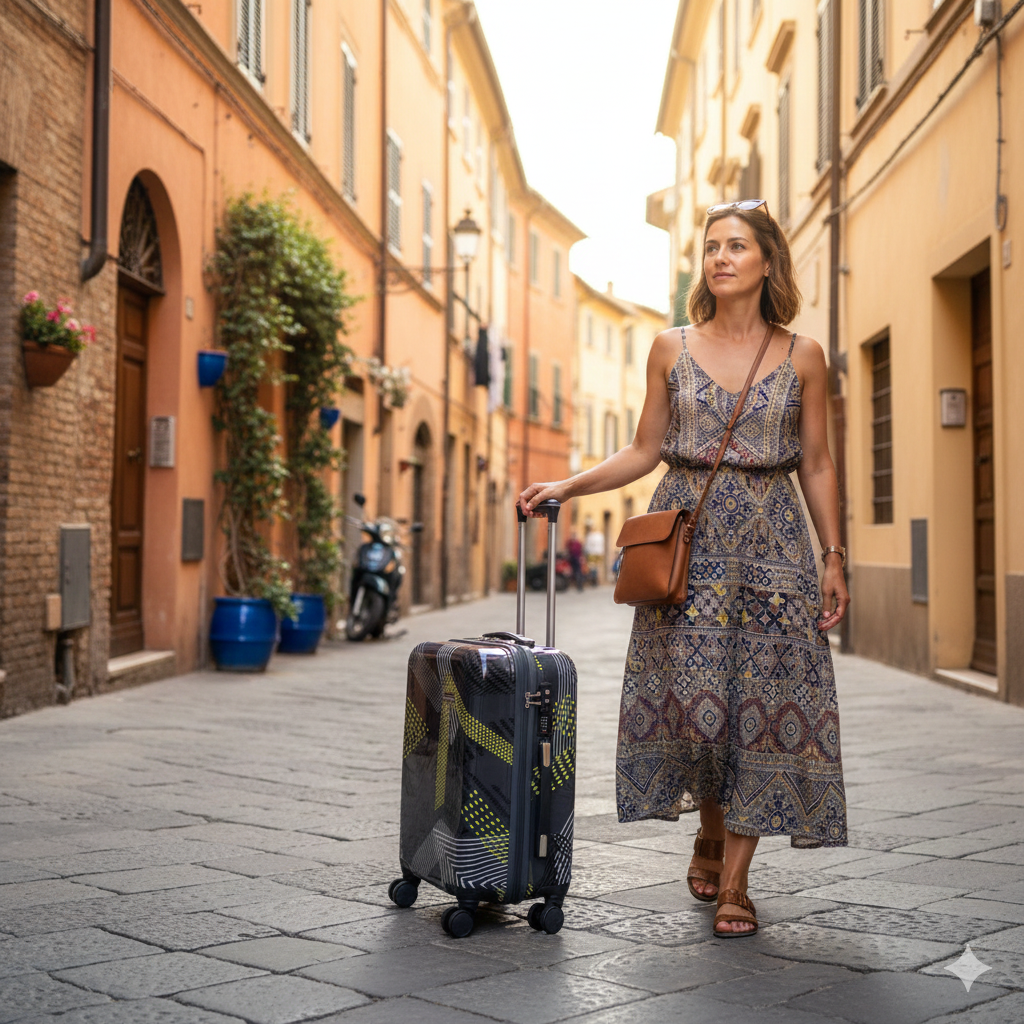 Großer Hartschalen-Motivkoffer Ravenna - Größe L