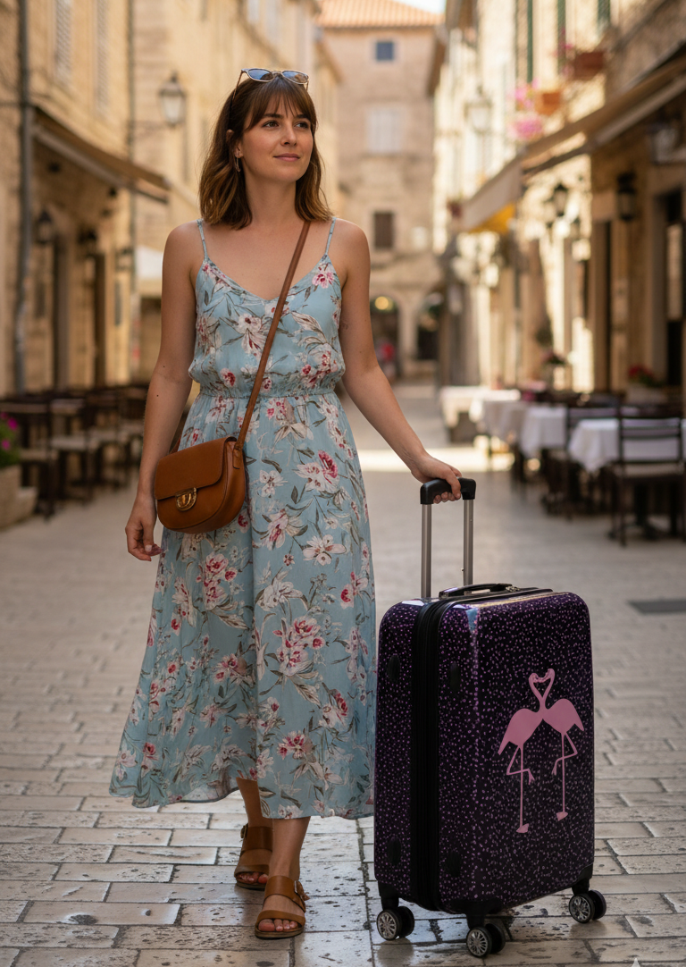 Hartschale Motivkofferset 3tlg Flamingo