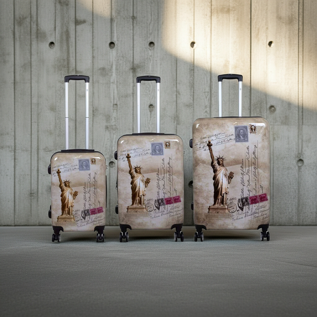 Motivkoffer New York Freiheitsstatue Handgepäck Citykoffer Reisekoffer