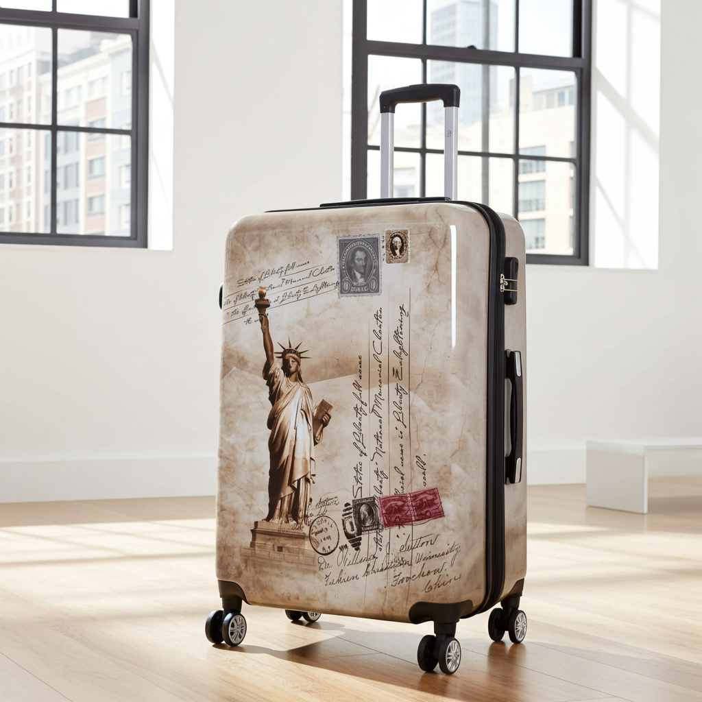 Motivkoffer New York Freiheitsstatue Handgepäck Citykoffer Reisekoffer