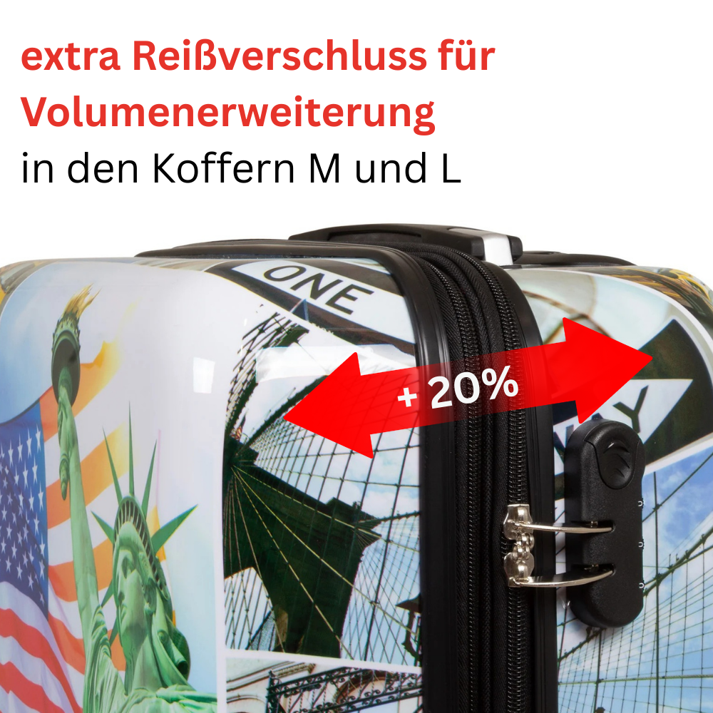 Motivkoffer und Kofferset 3tlg Liberty