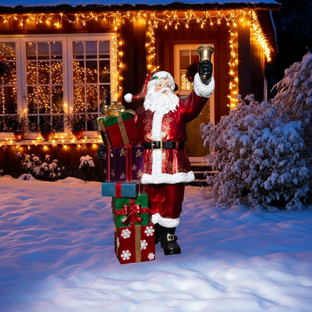 Outdoor Santa with LED Light Santa Claus Size approx. 150cm XL