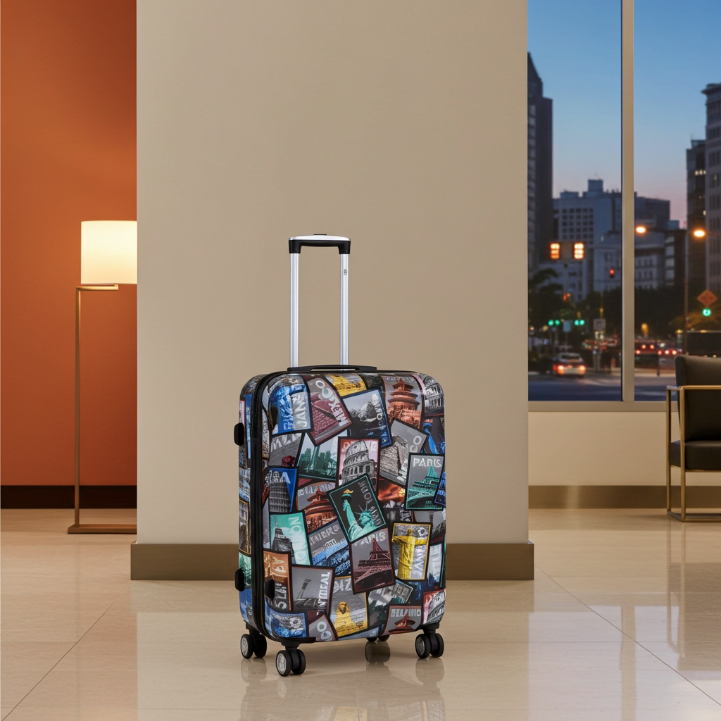 Polycarbonat Motivkoffer Reisekoffer City verschiedene Größen lieferbar