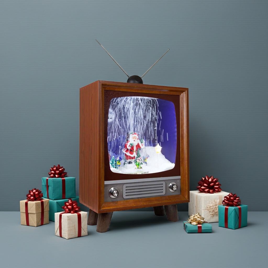 Schneiender XL Fernseher LED + Musik 54cm