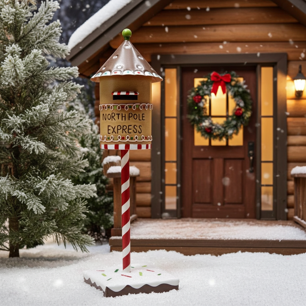 Weihnachtlicher Deko Briefkasten 40cm