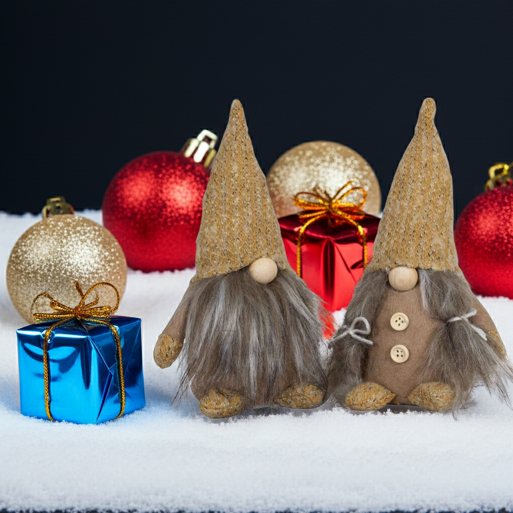 Wichtel 15cm (21cm) sitzend, 2 Stück