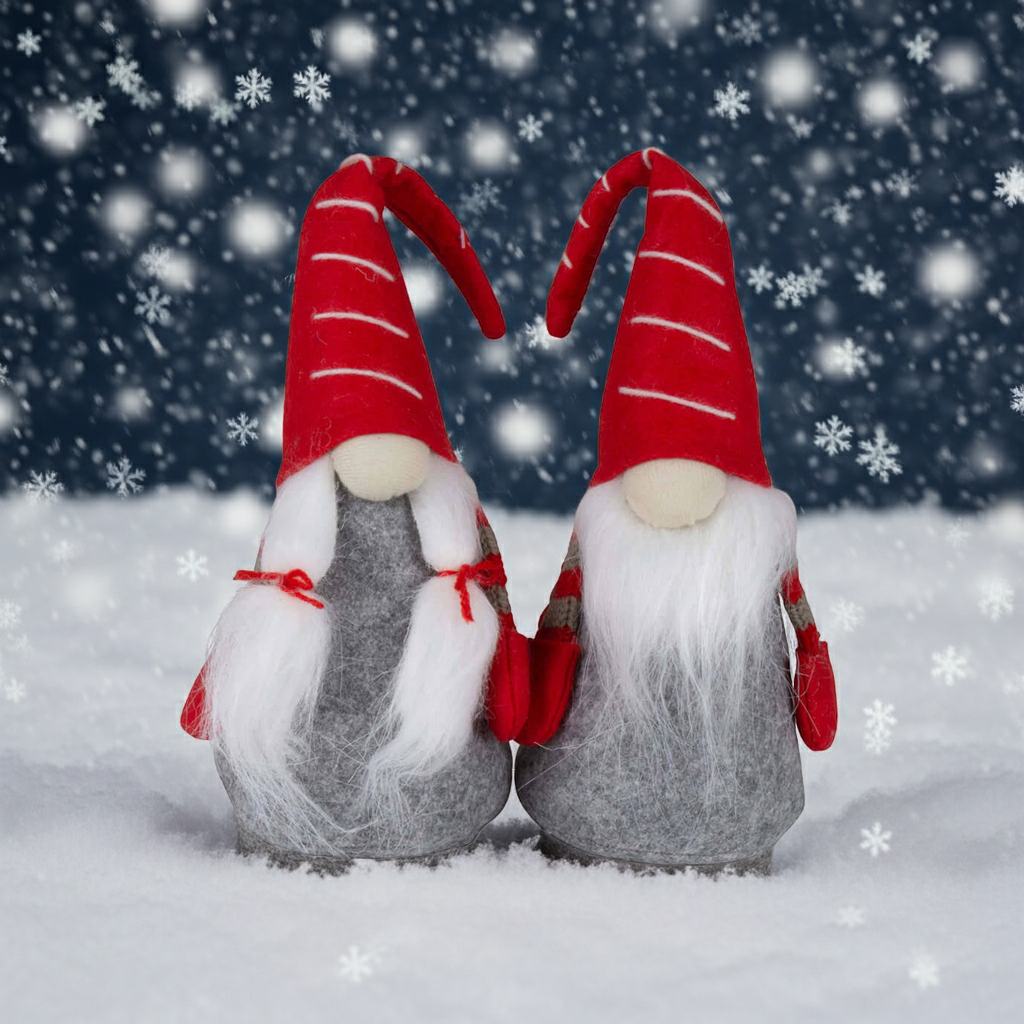 Wichtel 20cm (29cm) sitzend, Pärchen, 2 Stück