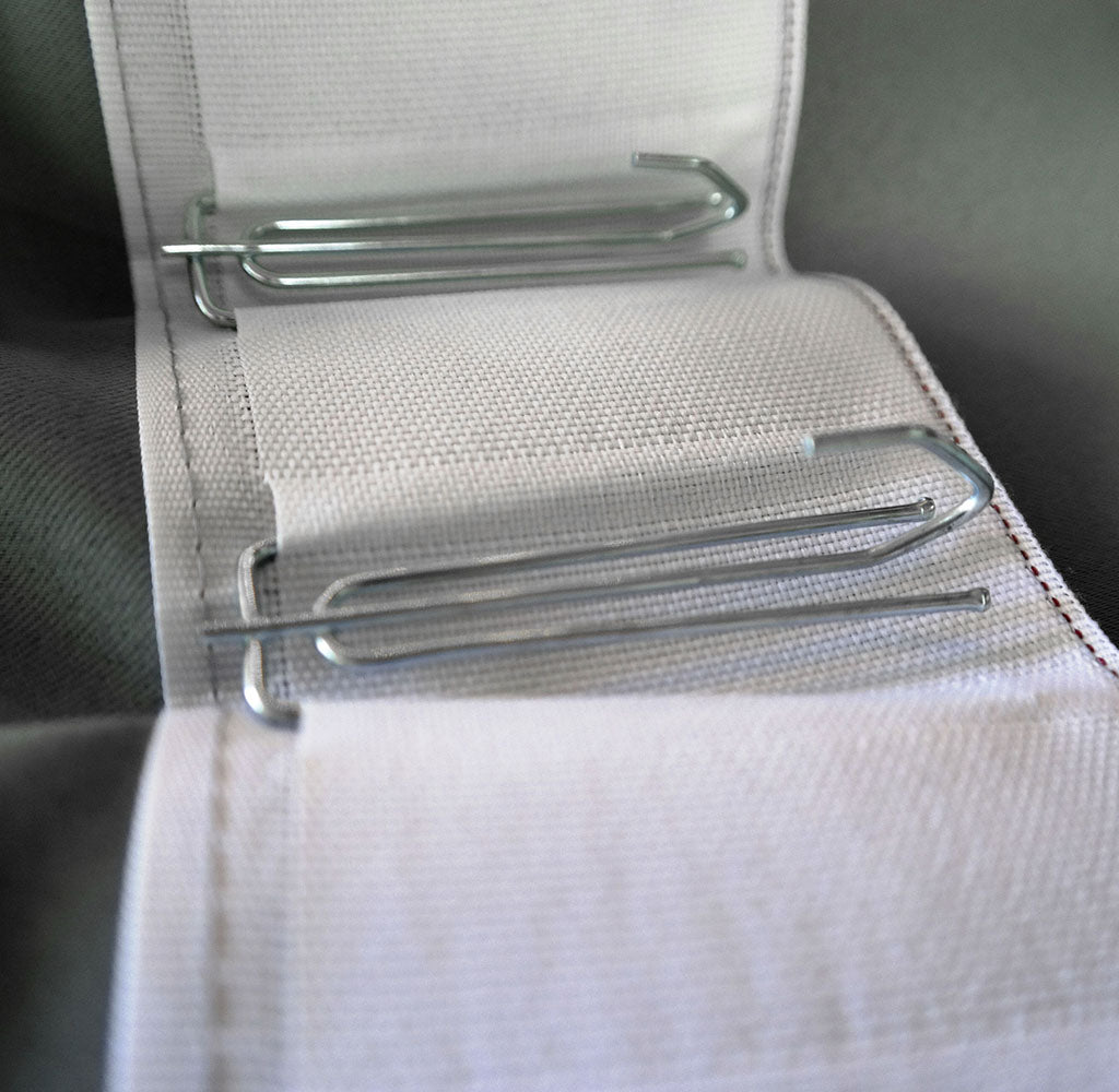 Doppelpack Verdunkelungsvorhang mit Haken, 150x250cm