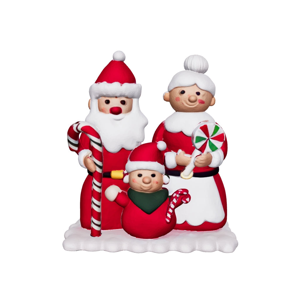 Weihnachtsmann Familie 14cm
